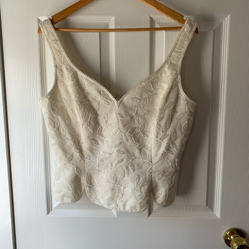Beaded corset top